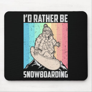 Snowboard Skiing Snowboarder Competitive Activity Mouse Pad