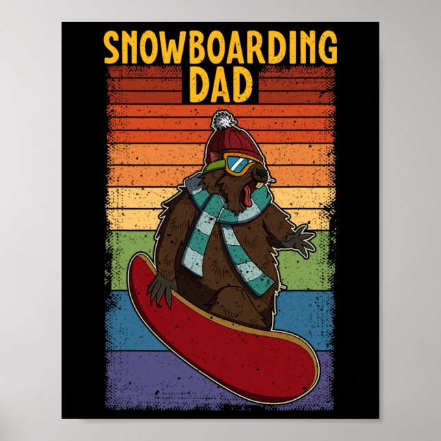 Snowboard Skiing Snowboarder Competitive Activity  Poster (Front)