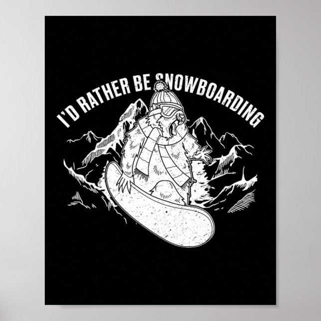 Snowboard Skiing Snowboarder Competitive Activity  Poster (Front)