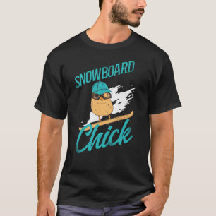 Snowboard Snowboard Chick Vintage Chicken Chick T-Shirt
