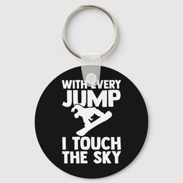 Snowboard Snowboarder Snowboarding 1  Key Ring (Front)