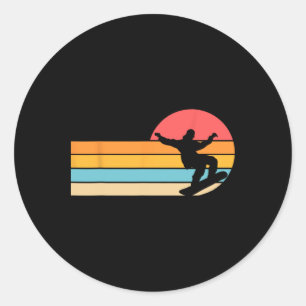 Snowboard Snowboarder Snowboarding 3  Classic Round Sticker