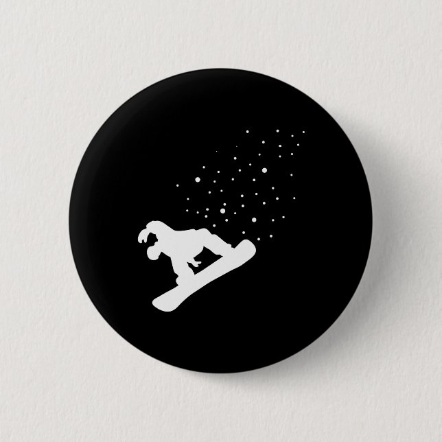 Snowboard Snowboarder Snowboarding 4  6 Cm Round Badge (Front)