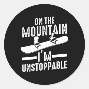 Snowboard Snowboarder Snowboarding 5 Classic Round Sticker