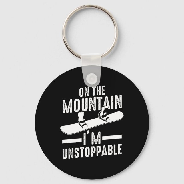 Snowboard Snowboarder Snowboarding 5  Key Ring (Front)
