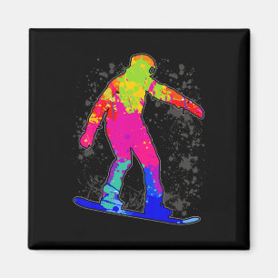 Snowboard Snowboarder Snowboarding Boys Kids Men 2 Magnet