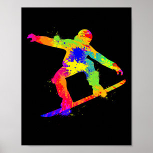 Snowboard Snowboarder Snowboarding Boys Kids Men  Poster