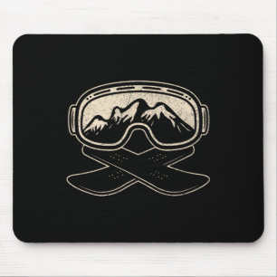 Snowboard Snowboarder Snowboarding Freestyle Mount Mouse Pad