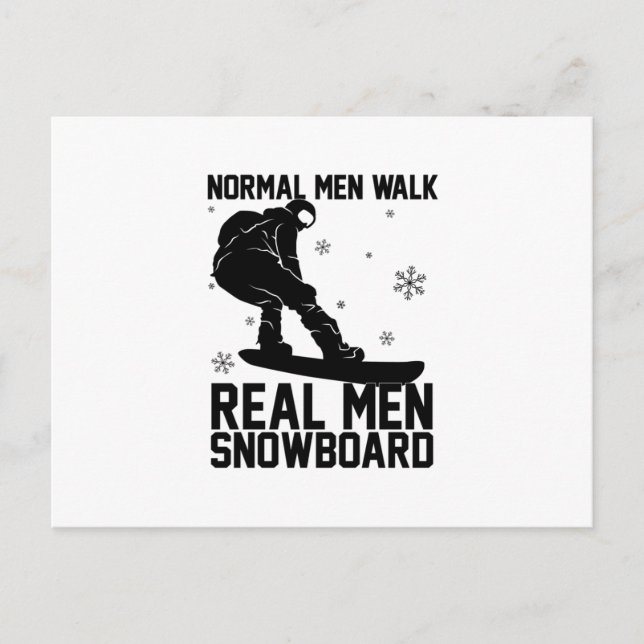 Snowboard Snowboarder Snowboarding Ski Gift Idea Postcard (Front)