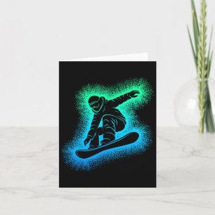 Snowboard Snowboarding Kids Boys Men Card