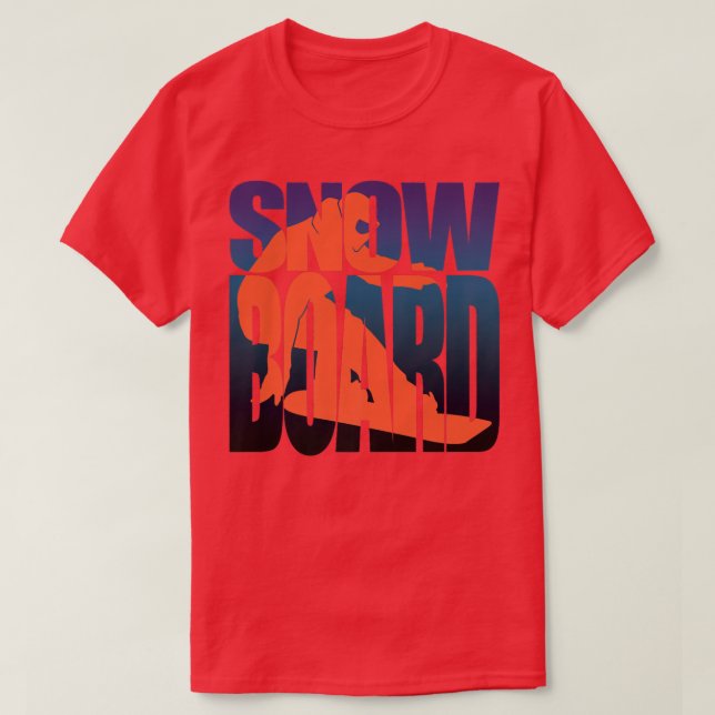 Snowboard, Snowboarding, Men Women & Kids, Winter  T-Shirt (Design Front)
