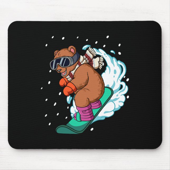 Snowboard Snowboarding  Mouse Pad (Front)