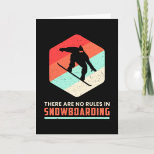 Snowboard Snowboarding Snowboarder Retro Gift Card