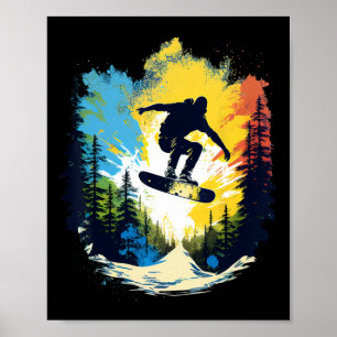 Snowboard Snowboarding Snowboarder Snowboard For M Poster
