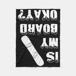 Snowboard Snowboarding Snowboarder Winter Sports F Fleece Blanket