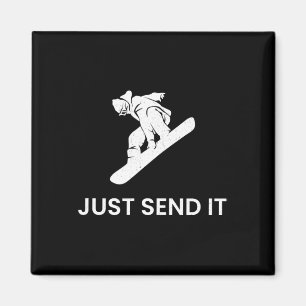 Snowboard T Shirt Snowboarding For Men Women Kids  Magnet