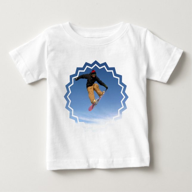 Snowboard Tail Grab Baby T-Shirt (Front)