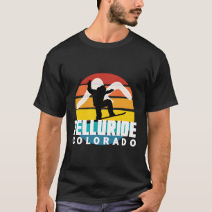 Snowboard Telluride Cool Retro Sun Horizon Telluri T-Shirt
