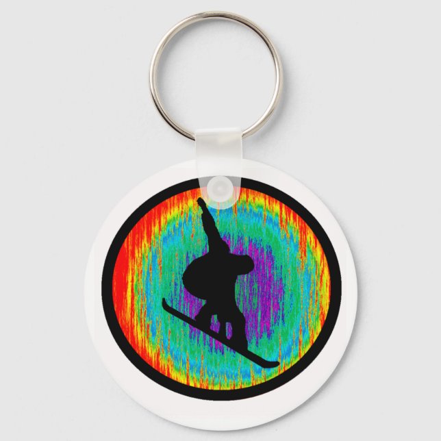 Snowboard the Savouring Key Ring (Front)