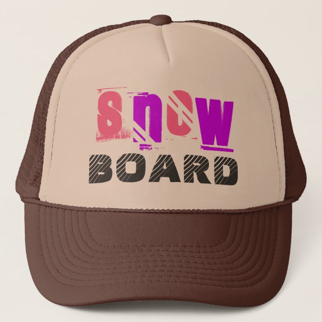 SnowBoard Trucker Hat (Front)