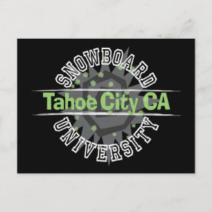 Snowboard University - Tahoe City CA Postcard