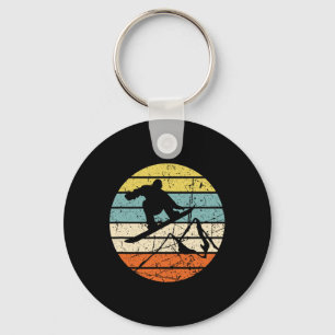 Snowboard Vintage Snowboarder Snowboarding Winter  Key Ring