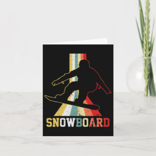 Snowboard Vintage Snowboarding Snowboarder  Card