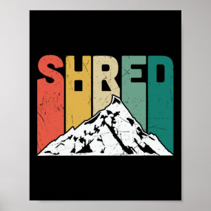 Snowboard Vintage Snowboarding Vacation Skiing Sno Poster