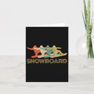 Snowboard Vintage Winter Sports Freestyle Snowboar Card