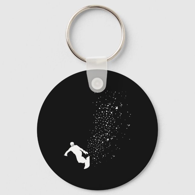 Snowboard - Winter Snowboarding Freestyle Sowboard Key Ring (Front)