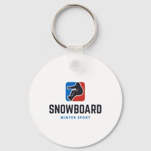 Snowboard Winter Sport Freestyle Key Ring
