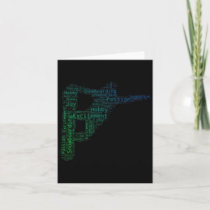 Snowboard Winter Sport Men's Snowboarding  Card
