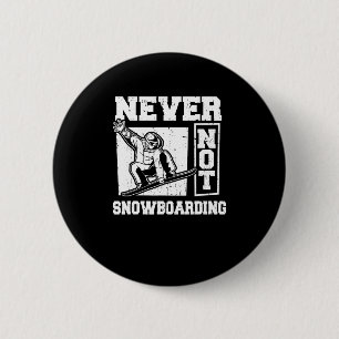 Snowboard Winter Sports - Snowboarding Snowboarder 6 Cm Round Badge