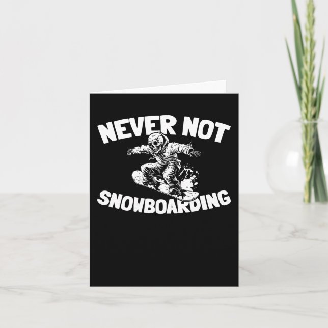 Snowboard Winter Sports - Snowboarding Snowboarder Card (Front)