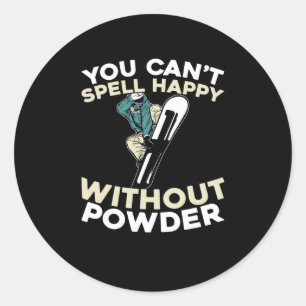 Snowboard Winter Sports - Snowboarding Snowboarder Classic Round Sticker