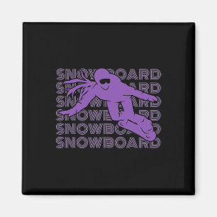 Snowboard Women Snowboarding Snowboarder 2  Magnet