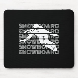 Snowboard Women Snowboarding Snowboarder  Mouse Pad
