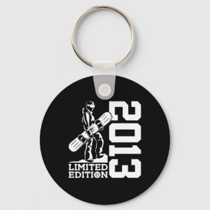 Snowboarder 12th Birthday Snowboard 2013 Snowboard Key Ring