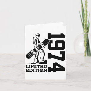 Snowboarder 51st Birthday Snowboard 1974 Snowboard Card