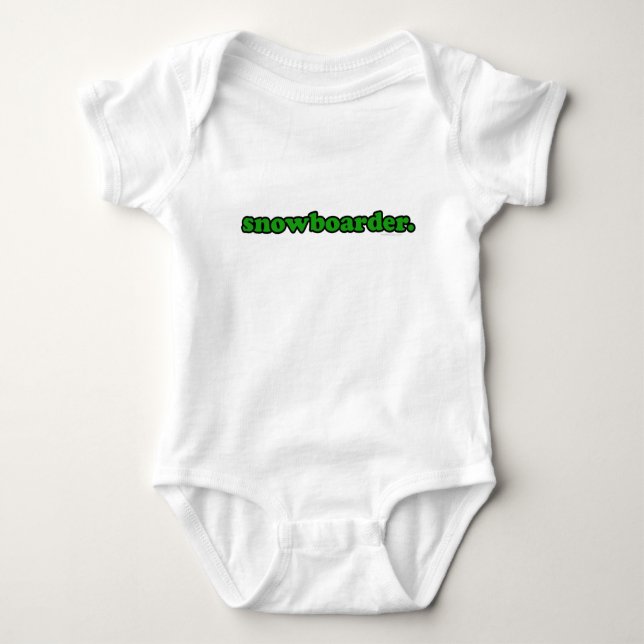 snowboarder baby bodysuit (Front)