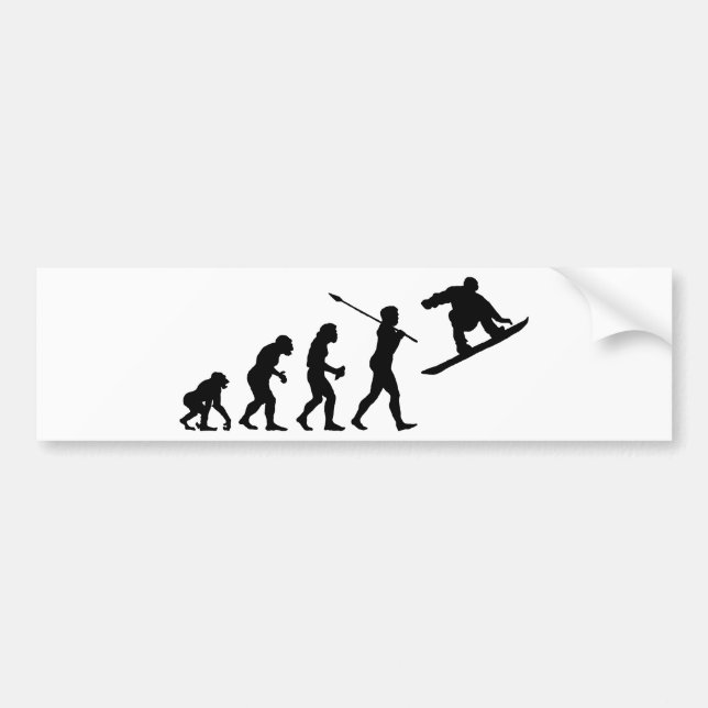 Snowboarder Bumper Sticker (Front)
