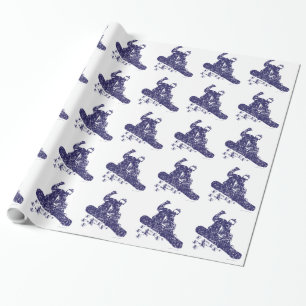 Snowboarder cathcing AIR Wrapping Paper