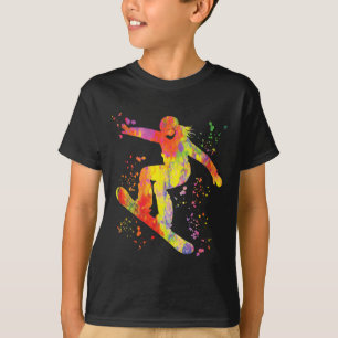 Snowboarder Colorful Snowboard Snowboarding 7  T-Shirt