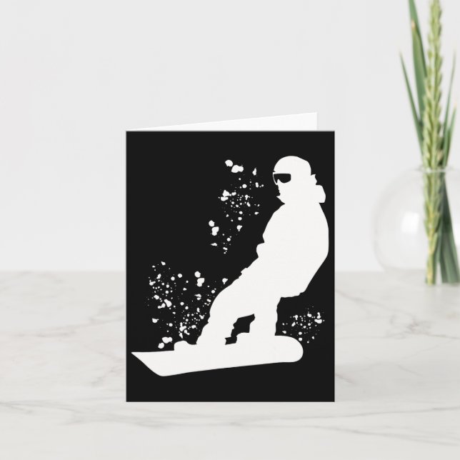 Snowboarder Colourful Snowboard Snowboarding 11  Card (Front)