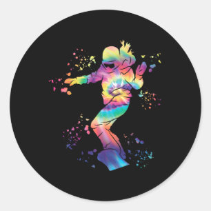 Snowboarder Colourful Snowboard Snowboarding 18  Classic Round Sticker