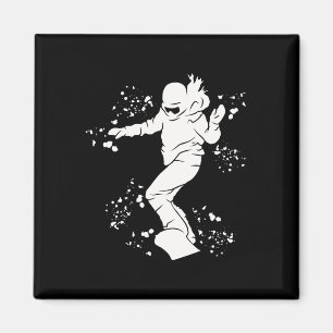 Snowboarder Colourful Snowboard Snowboarding 23  Magnet