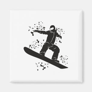 Snowboarder Colourful Snowboard Snowboarding 27 Magnet