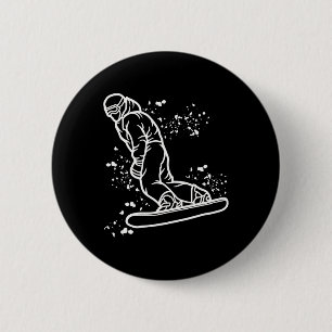 Snowboarder Colourful Snowboard Snowboarding 29  6 Cm Round Badge