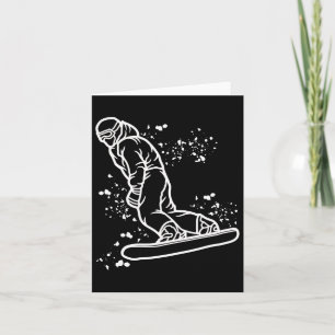 Snowboarder Colourful Snowboard Snowboarding 29 Card