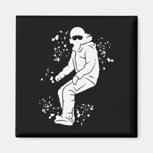 Snowboarder Colourful Snowboard Snowboarding 3 Magnet